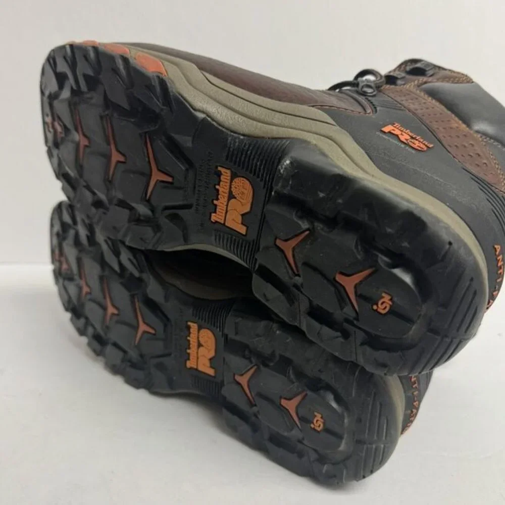 Timberland Pro Mens Hypercharge 6” Comp Toe Work Boot Brown Size 11W